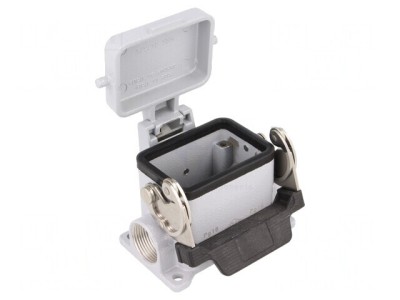 Conector HDC 44.27 cu Capac și Clichet CHP 06 LS2 foto