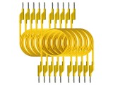 Cabluri de măsurare PEAKTECH 10A, 50VAC, 120VDC, 0,75m, galbene