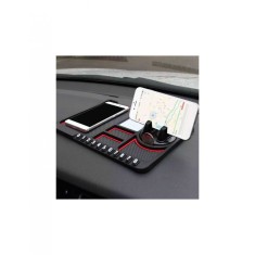 Covoras multifunctional 4 in 1 pentru bordul masinii, antiderapant negru