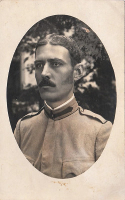 Fotografie veche sublocotenet roman uniforma 1912 foto