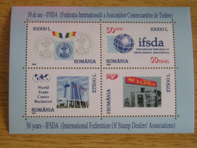 M1 TX7 13 - 2002 - Federatia internationala a comerciantilor de timbre - bloc