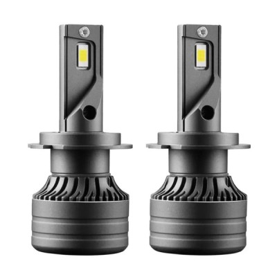 Set 2 x Becuri LED F7 H7 120w, 6500k, 20000 Lumeni, Canbus foto
