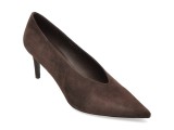 Pantofi eleganti EPICA PREMIUM maro, 2638, din piele intoarsa