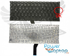 Tastatura Laptop Apple MacBook Air A1466 2012 layout UK fara rama enter mare foto