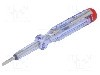 Indicator tensiune, cap de lucru plat, cap izolat, semnalizare optica (bec neon) localizare tensiuni alternative, {{Producator}} -