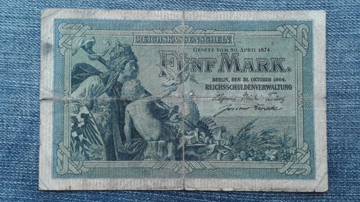 5 Mark 1904 Germania / marci Serie 6 cifre 543039