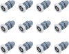Set 12 Role Cabina Dus, Inox/ABS, Alb/Albastru - Rola Dus Universal