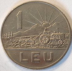 Moneda 1 LEU - RS ROMANIA, anul 1966 *cod 1440 B - stare buna foto