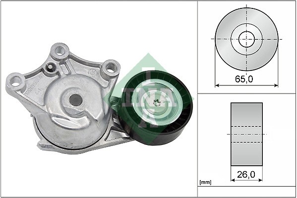 INA 534 0428 10 Intinzator curea, curea distributie