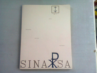 REVISTA SINAPSA NR.3/2008 (REVISTA DE ARTA, FILOSOFIE, STIINTA, TEOLOGIE) foto