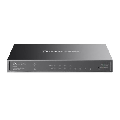 Switch 4 porturi RJ45 Gigabit PoE, 4 x RJ45 Gigabit, Buget PoE 62W, Management - TP-Link Omada SG2008P foto