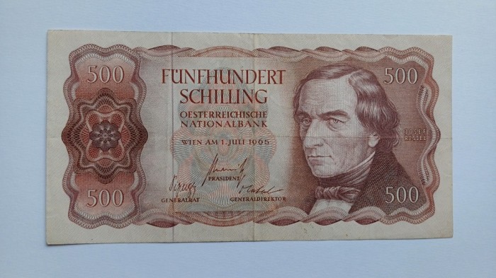 Austria -500 Schilling 1965
