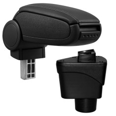 [pro.tec]? Cotiere auto Ford EcoSport II (generatie 2. 2012-2018), imitatie piele, negru, cu cusatura neagra, si compartiment depozitare HausGarden Le foto
