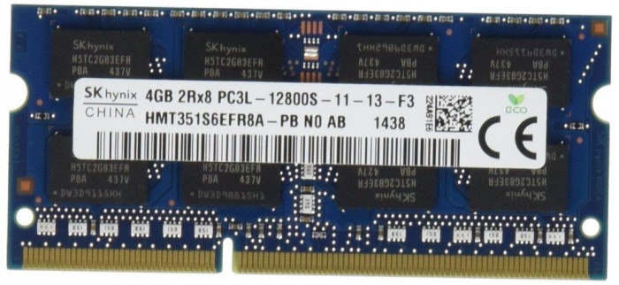 Memorii Laptop SKhynix 4GB 1600Mhz PC3L 1.35V HMT351S6EFR8A