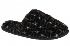 Papuci Calvin Klein Slipper Mule Fur Mono HW0HW00536-0GK negru foto