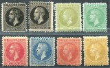 1879 , Lp 40 , Carol I , Bucuresti II - serie completa , nestampilata