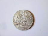 Italia 1 Lira 1913 argint,moneda din imagini,diametrul=23 mm,greutate=5 grame
