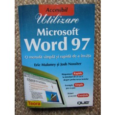 Utilizare Microsoft Word 97 - O metoda simpla si rapida de a invata