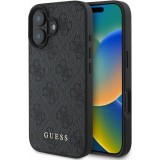 Husa originala Guess iPhone 16 Plus Hardcase 4G Classic, negru, GUHCP16MG4GFGR