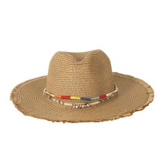 Palarie din rafie Colorful Belts