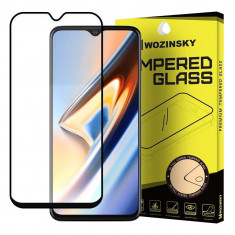 Folie Sticla Wozinsky Super Tough pentru OnePlus 7 Full Screen Full Glue Negru foto