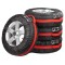 Set 4 huse pentru anvelope auto 12&rdquo;-18&rdquo; Siegbert&reg;, negru cu rosu Automobile ProTravel