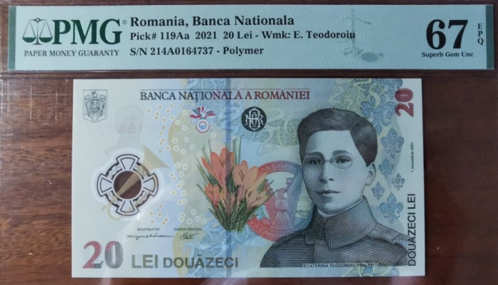 Bancnota 20 lei 2021