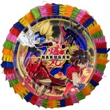 Pinata pentru petreceri, 35 cm, multicolora, model Bakugan, umplutura inclusa