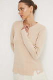 Cumpara ieftin G-Star Raw pulover din amestec de lana femei, culoarea bej