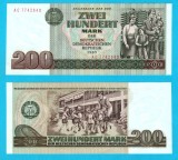 Germania RDG (pick 32) 200 Mark 1985 UNC; Bancnota nu a fost emisă &icirc;n circulație