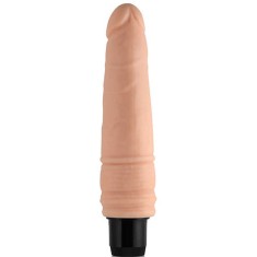 Vibrator Real Feel Cyberskin Nr.2, Multispeed, TPR, Natural, 20 cm