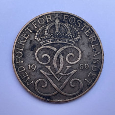 Moneda 5 ore 1950 Suedia, bronz