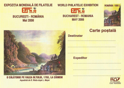 |Romania, Expozitia Mondiala de Filatelie EFIRO, Bucuresti, mai 2008, cps, 2002 foto