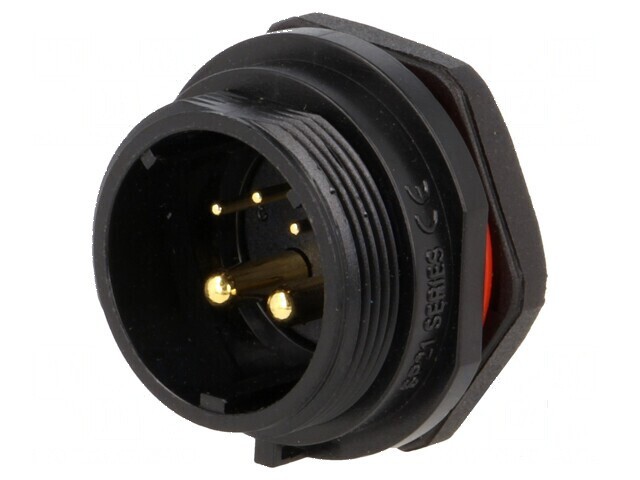 Soclu SP21 tată PIN 5A 30A IP68 500V 0,75mm&sup2;