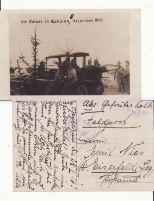 Galitia (Polonia, Ucraina) -WWI,WK1-Kaiser Wilhelm II -militara,rara foto