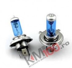 Set 2 becuri H4 - HID Xenon Power (Imitatie Xenon) foto