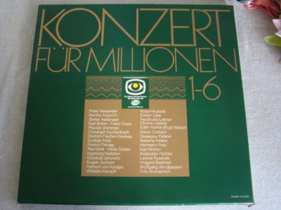 Mozart Beethoven Hendel Chopin Wagner Brams - Cutie cu 6 Viniluri Perfecte foto