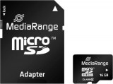 Card de memorie MediaRange MR958, 16GB, Micro SDHC, Class 10 cu adaptor SD