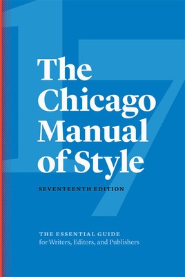 The Chicago Manual of Style, 17th Edition