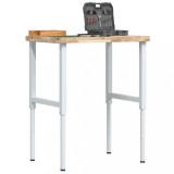 vidaXL Banc lucru 80x60x(73-99,5) cm lemn masiv acacia dreptunghiular