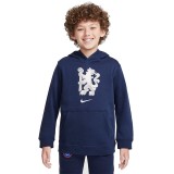 Hanorac Copii Nike FC Chelsea Club Navy, Glugă, Mărimea 152