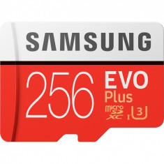 Card de memorie Samsung 256GB Micro-SDXC EVO Plus, Class 10, UHS-I U3 + adaptor SD foto