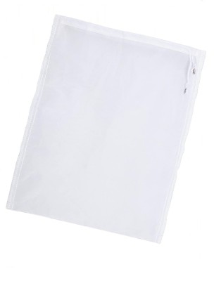 Strecuratoare tip Punga pentru Alimente Lichide, cu Sita Foarte Fina si Snur pentru Legat, PVC Alb, 30 x 20 cm, CBD CORAL BEST DEALS Alb Cocos 15 cm 2 foto