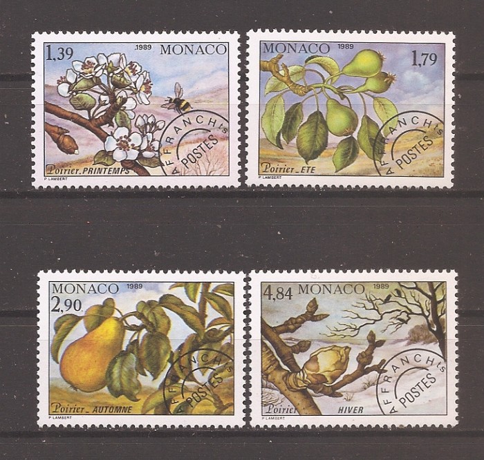 Monaco 1989 - Cele patru anotimpuri ale părului - Preanulate (valori noi), MNH