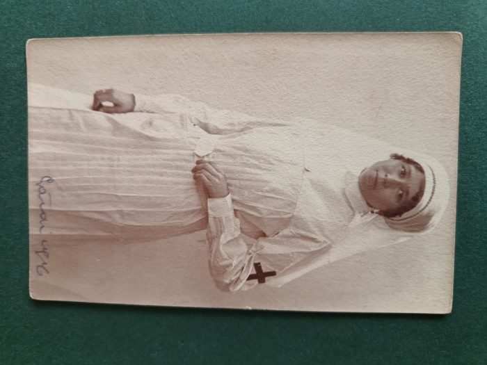 ilustrata tip carte postala , SORA MEDICALA -CRUCEA ROSIE -ANII 1920 -Pasteur