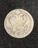 Moneda 20 kreuzer 1815 Austria semn monetărie B