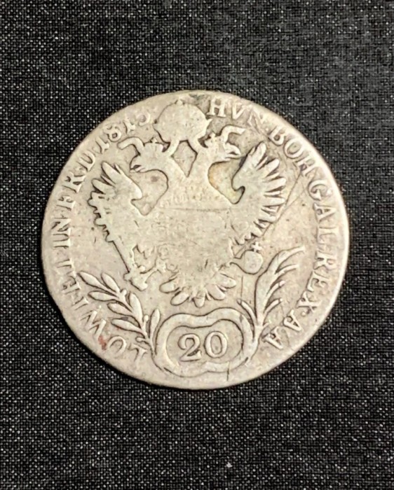 Moneda 20 kreuzer 1815 Austria semn monetărie B