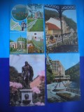 HOPCT LOT 2405 BAILE HERCULANE -JUD CARAS SEVERIN -4 CARTI POSTALE-CIRCULATE