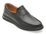 Mocasini SHOWMAN negri, SH4101, din piele naturala