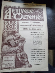 Revista Arhivele Olteniei nr.24/1926 foto